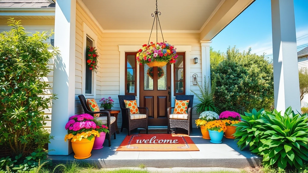 17 Bright and Vibrant Summer Front Porch Decor Ideas That Will Liven Up Your Home!